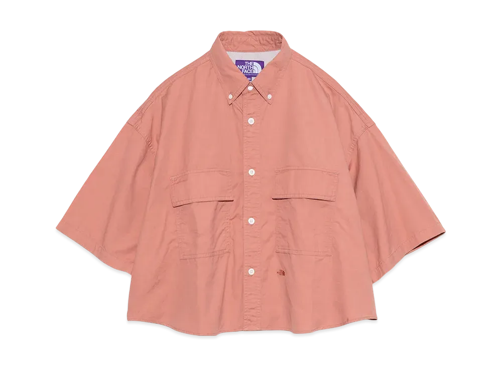 The North Face PURPLE LABEL Button Down Field S/S Cropped Shirt "Pink Ginger"