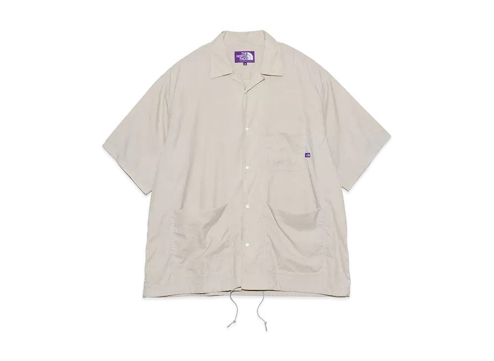 The North Face PURPLE LABEL Nylon Taffeta Field S/S Shirt "Light Gray"