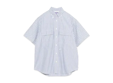 The North Face PURPLE LABEL Button Down Striped Field S/S Shirt "Navy"