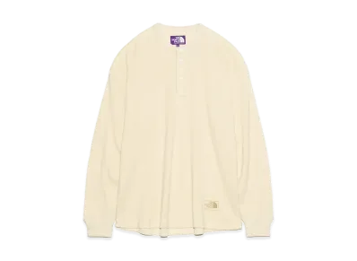 The North Face PURPLE LABEL Field Long Sleeve Henley Neck Graphic Tee "Ivory"