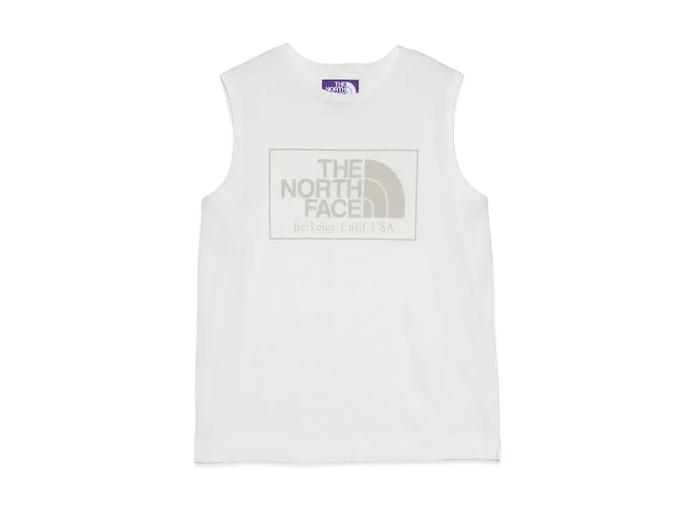 The North Face PURPLE LABEL Micro French Terry Sleeveless Tee "Off White"