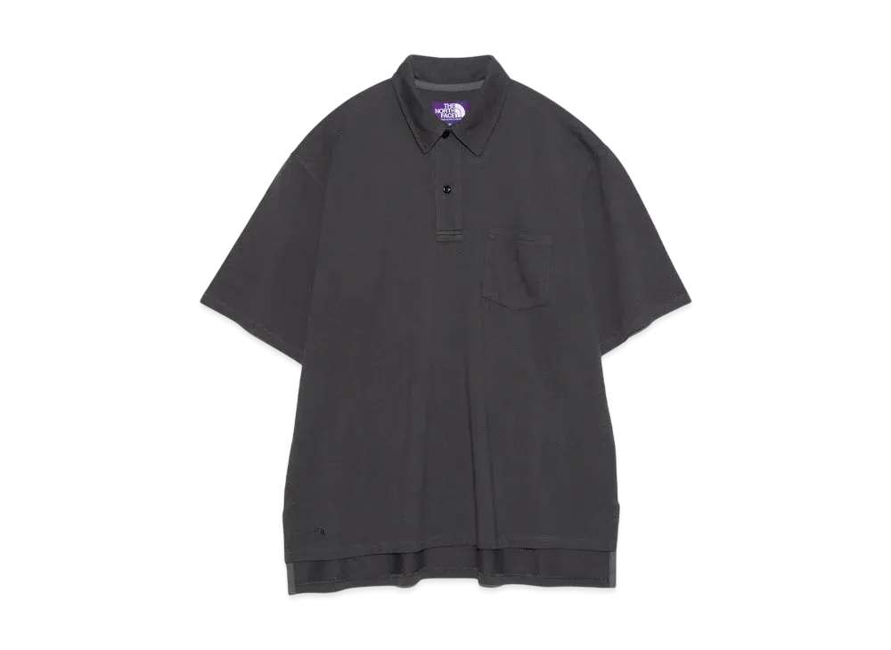 The North Face PURPLE LABEL Moss Stitch Field Big Polo "Charcoal"