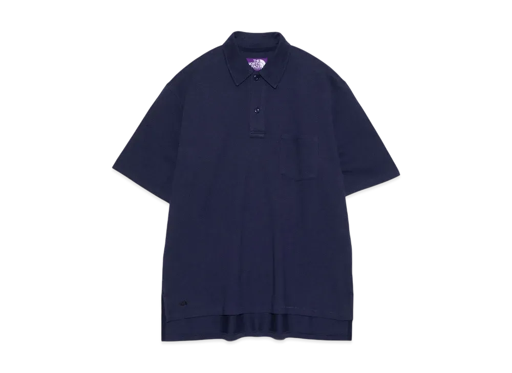 The North Face PURPLE LABEL Moss Stitch Field Big Polo "Navy"