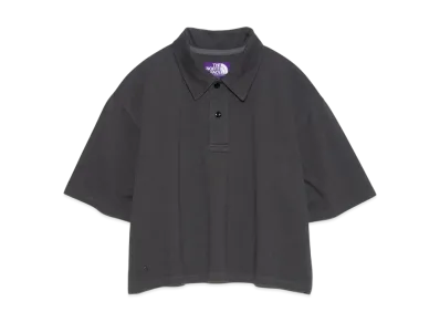 The North Face PURPLE LABEL Moss Stitch Field Cropped Polo "Charcoal"