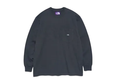 The North Face PURPLE LABEL 7oz Long Sleeve Pocket Tee "Asphalt Gray/Off White"