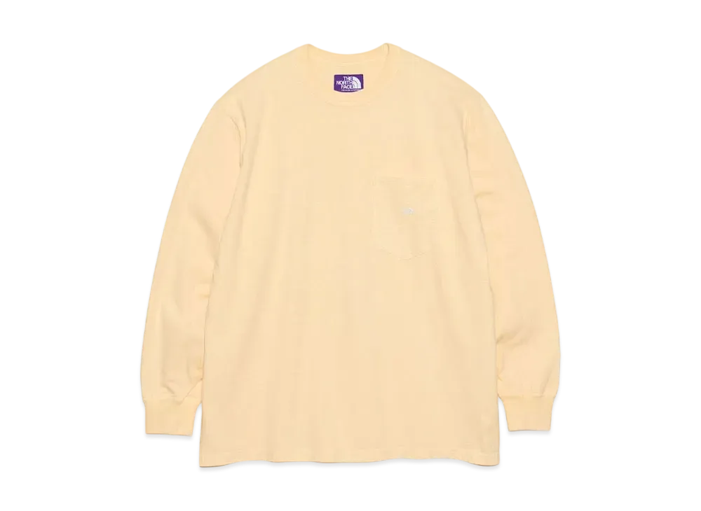 The North Face PURPLE LABEL 7oz Long Sleeve Pocket Tee "Butter/Off White"
