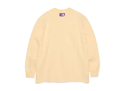 The North Face PURPLE LABEL 7oz Long Sleeve Pocket Tee "Butter/Off White"