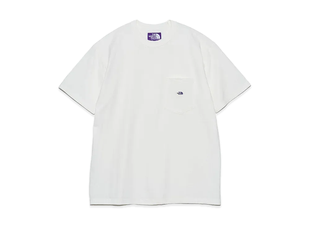 The North Face PURPLE LABEL 7oz Pocket Tee "Off White/Purple"