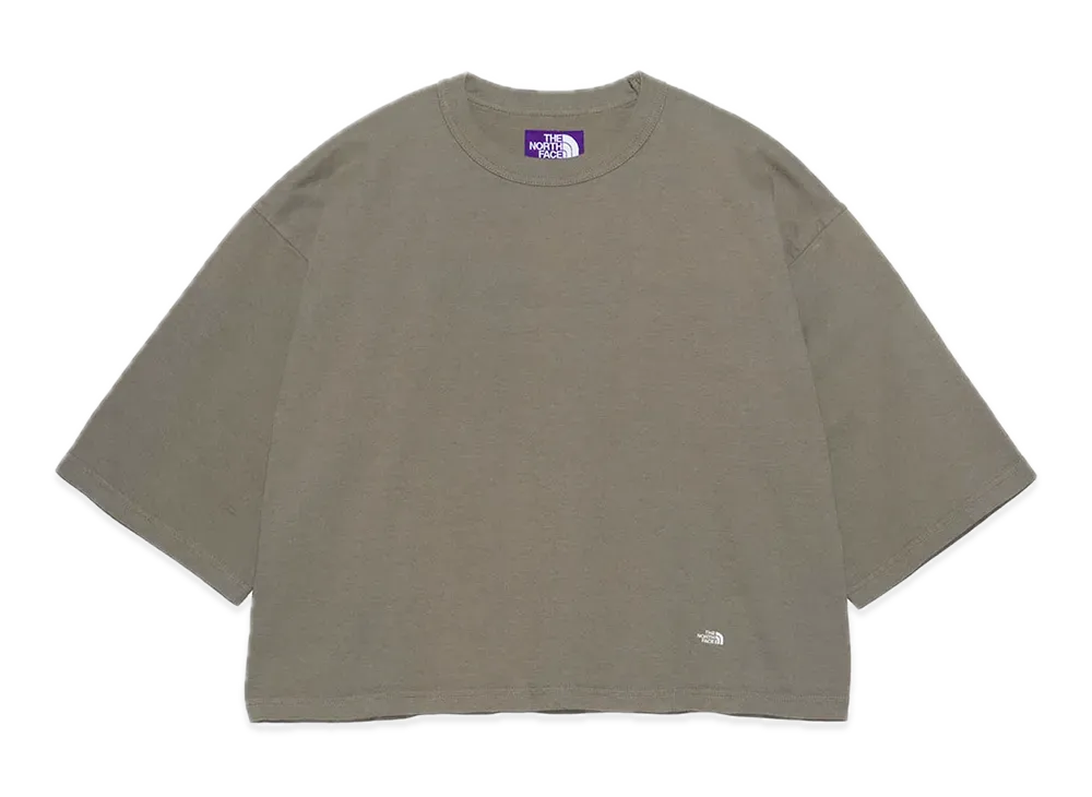 The North Face PURPLE LABEL 7oz Cropped Tee "Cedar/Off White"