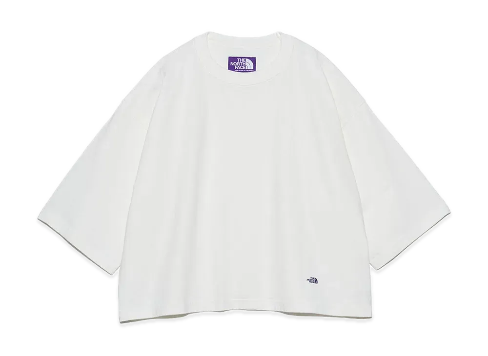 The North Face PURPLE LABEL 7oz Cropped Tee "Off White/Purple"