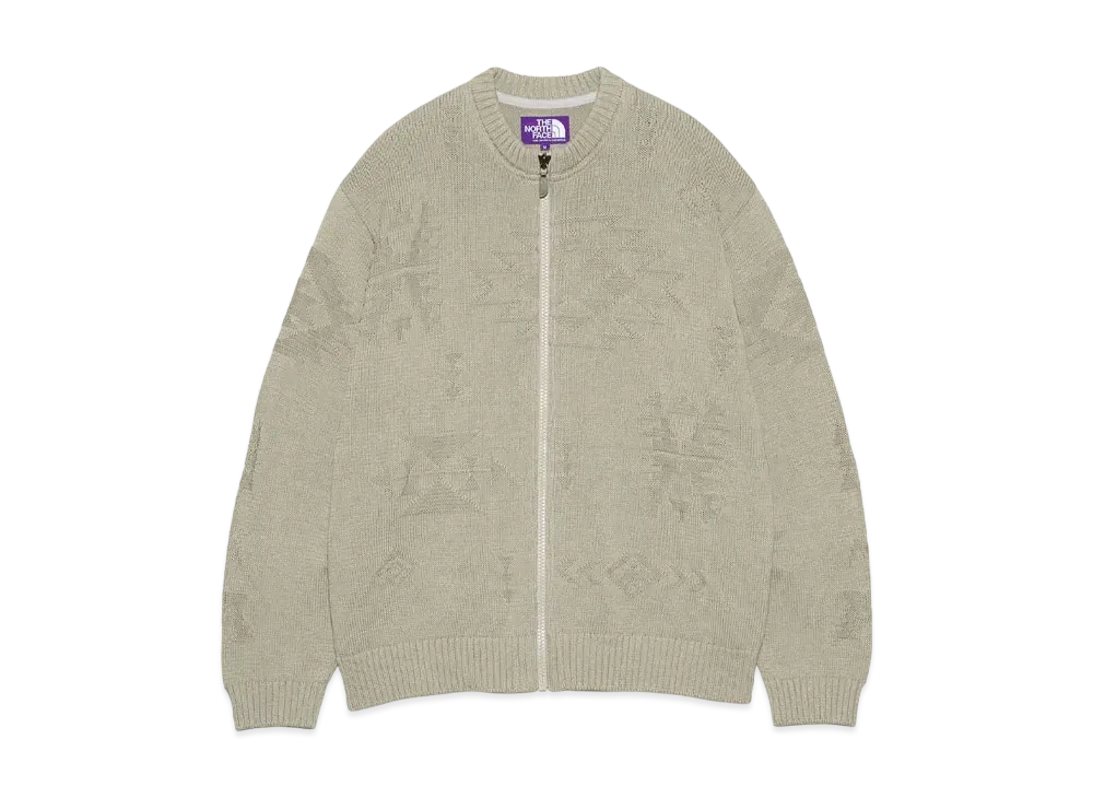 The North Face PURPLE LABEL Field Knit Cardigan "Light Beige"