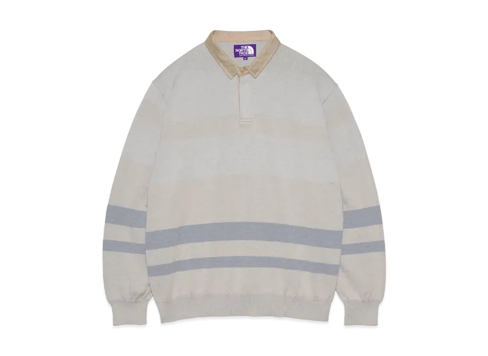 The North Face PURPLE LABEL Field Knit Rugby Shirt "Beige"