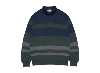 The North Face PURPLE LABEL Field Knit Rugby Shirt "Navy"