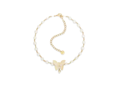 Dior Metamorphose Choker Metal and Resin Pearls "Gold/White"