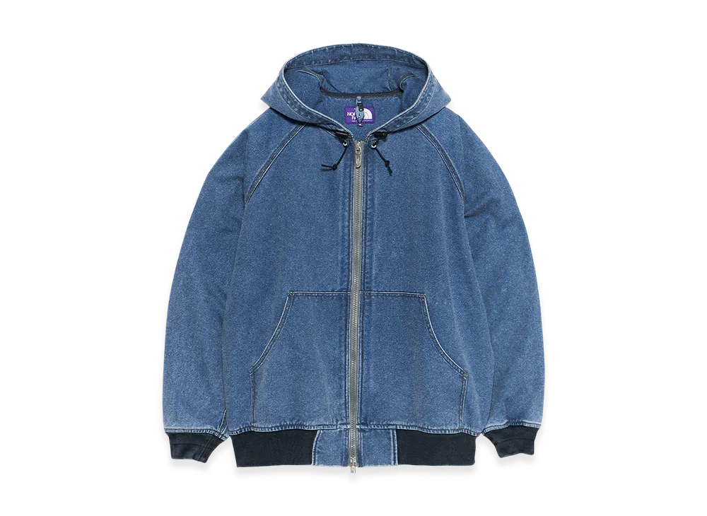 ザノースフェイスパープルレーベル PLASインディゴフィールドパーカ "インディゴブリーチ"