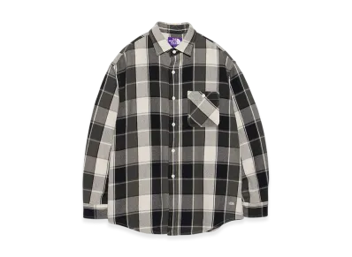 The North Face Purple Label Flannel Plaid Field Shirt "Black"