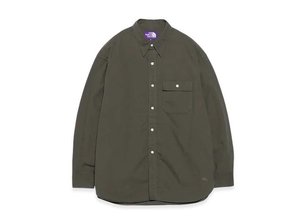 The North Face Purple Label Garment Dyed Field Twill Shirt "Asphalt Gray"