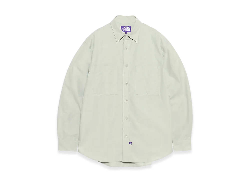 The North Face Purple Label Double Pocket Plaid Field Work Shirt "Light Sage"