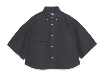 The North Face Purple Label Button Down Field S/S Cropped Shirt "Asphalt Gray"