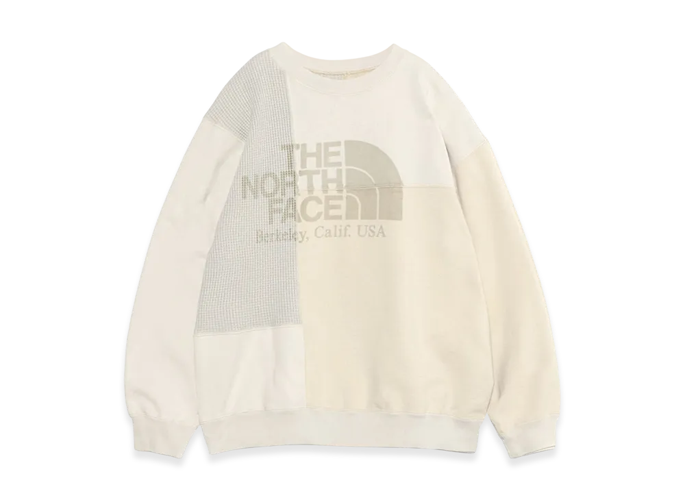 The North Face Purple Label Field Patchworked Crewneck Sweatshirt "Stone"
