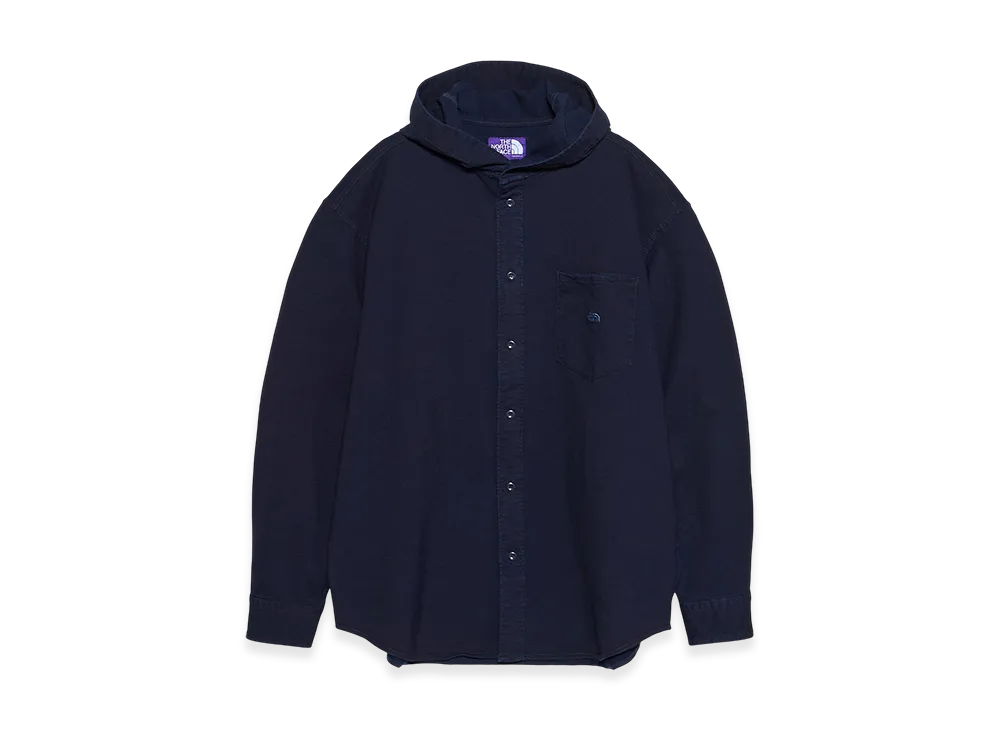 The North Face Purple Label Mountain Hooded Shirt "Indigo"