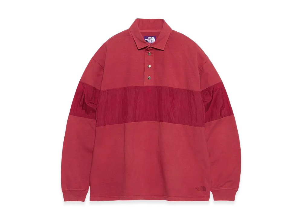 The North Face Purple Label Garment Dyed Field Rugby Shirt "Red"