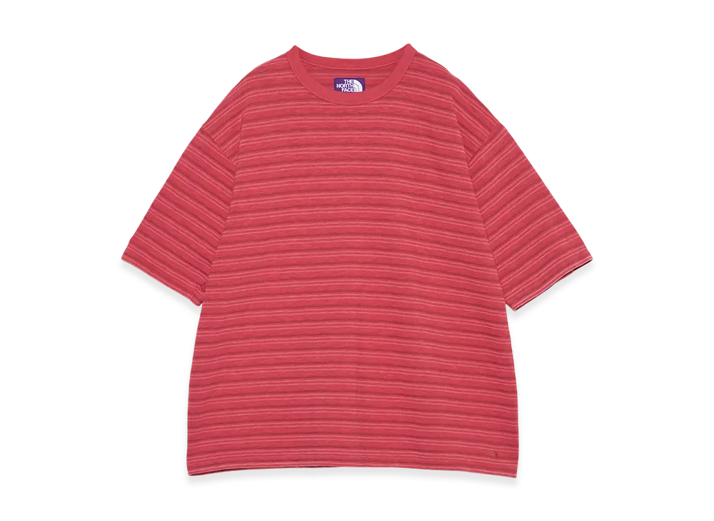 The North Face Purple Label Garment Dyed Jacquard Field Tee "Red"