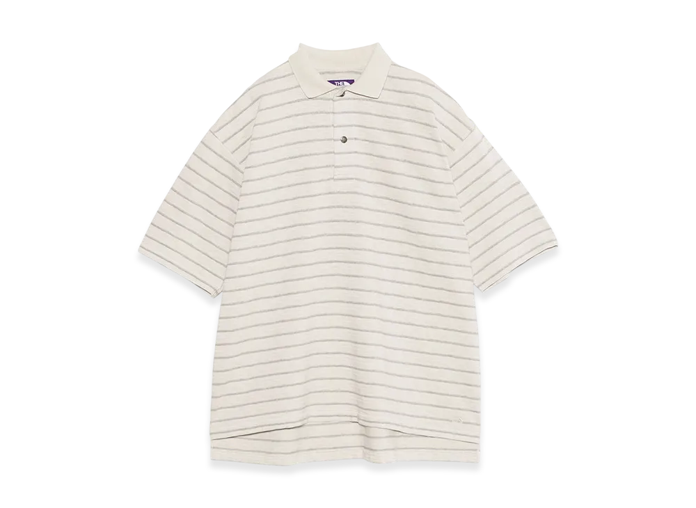 The North Face Purple Label Garment Dyed Jacquard Field Polo "Stone"