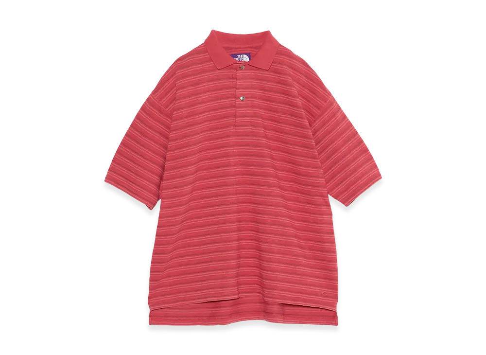 The North Face Purple Label Garment Dyed Jacquard Field Polo "Red"