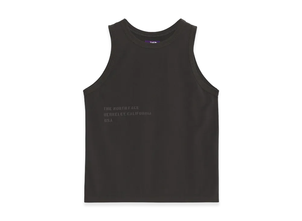 The North Face Purple Label Garment Dyed Lettered Field Tank "Charcoal"