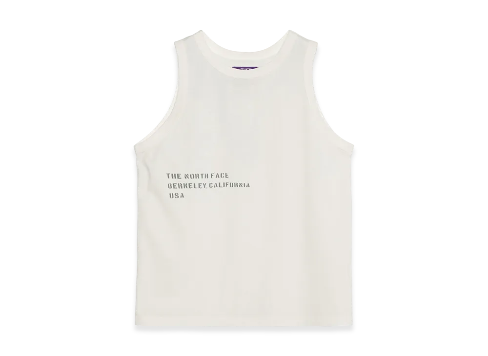 The North Face Purple Label Garment Dyed Lettered Field Tank "Off White"