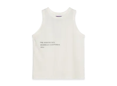 The North Face Purple Label Garment Dyed Lettered Field Tank "Off White"