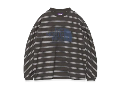 The North Face Purple Label Field Long Sleeve Striped Tee "Charcoal"
