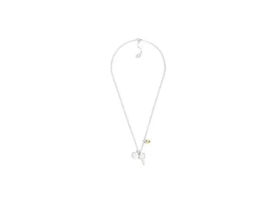 Dior Cannage Pendants Necklace Brass "Silver/Gold"