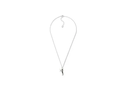 Dior x LEWIS HAMILTON Pendant Necklace Brass With Resin and Crystals "Silver/Black/White"