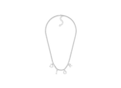 Dior Letters Necklace Brass "Silver"
