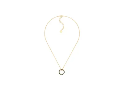 Dior Night Code Necklace Finish Metal Crystals and Lacquer "Gold/White/Black"