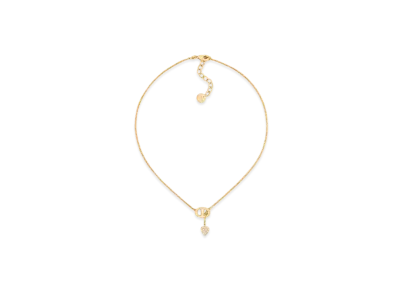 Dior CD Navy Necklace Metal and Crystals "Gold/Silver"