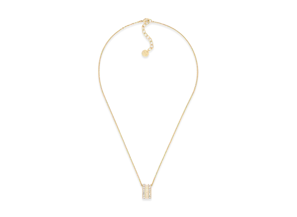 Dior Night Code Necklace Metal, Crystals and Lacquer "Gold/White/Latte"