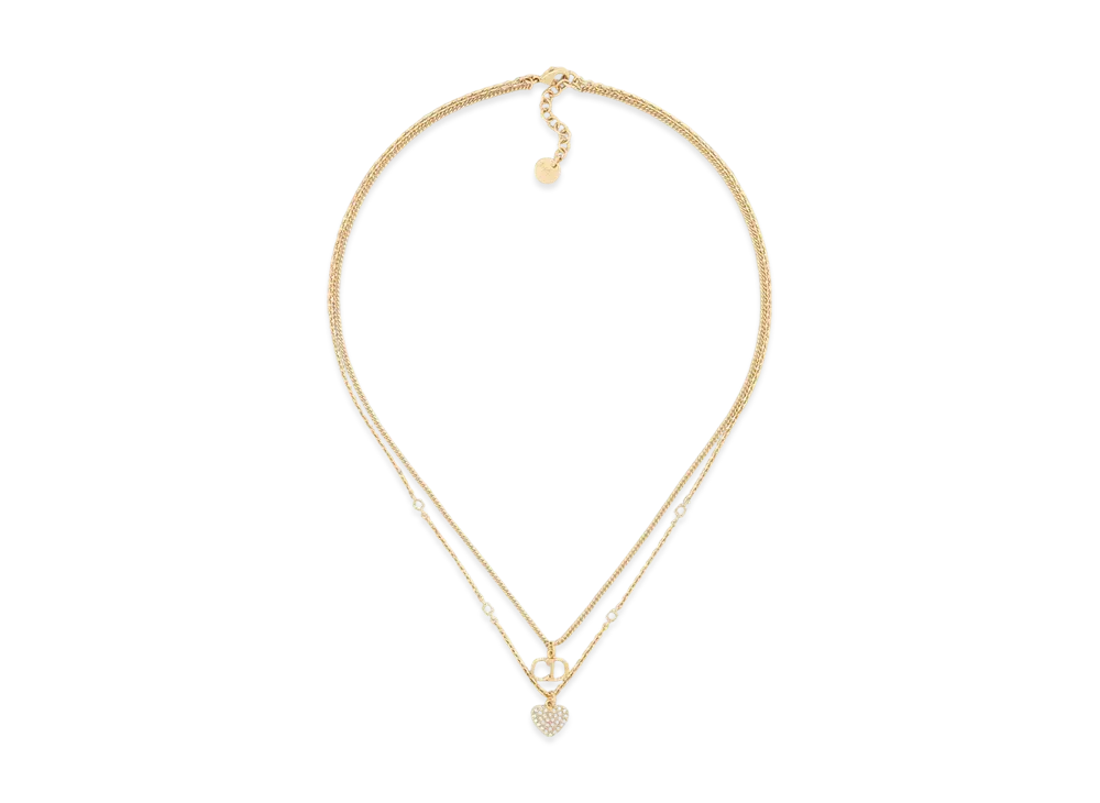 Dior Clair D Lune Necklace Metal and Crystals "Gold/Silver"