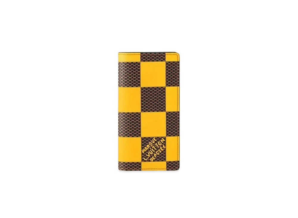 ルイヴィトン ポルトフォイユ・ブラザ NM ダミエ・ポップ "イエロー" N40541