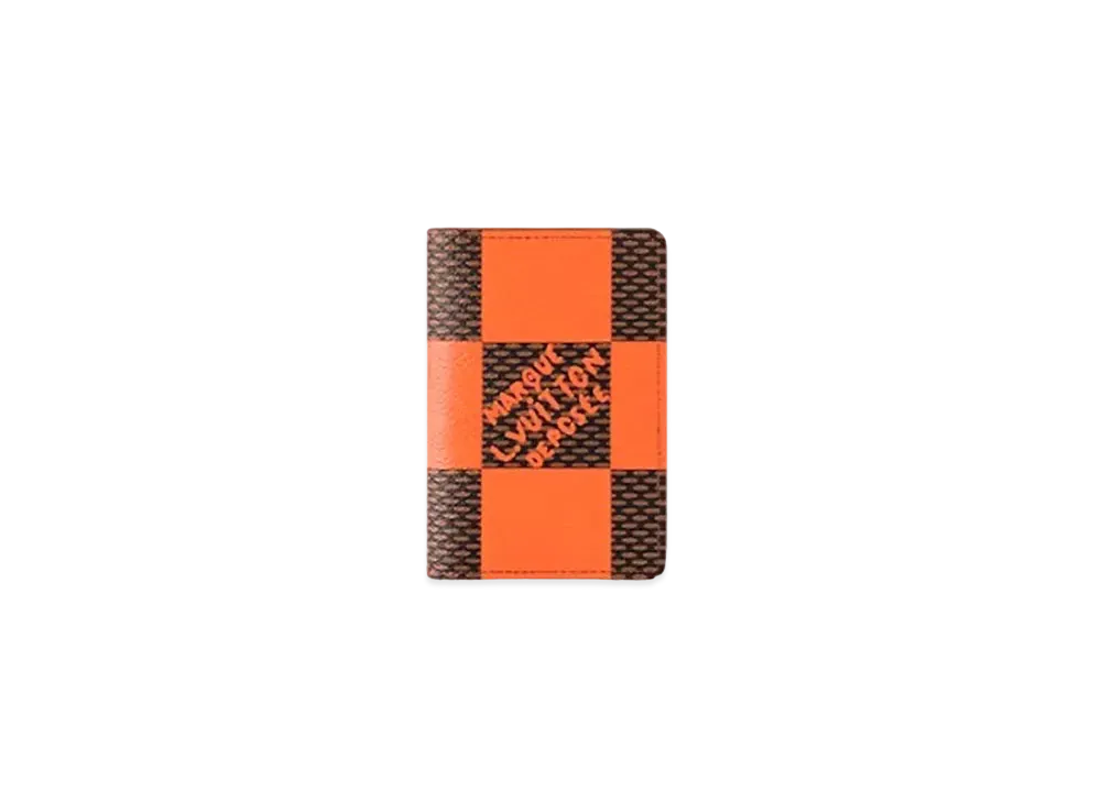 Louis Vuitton Pocket Organizer Damier Pop Online & Pop-up Store Limited "Volcano Orange"