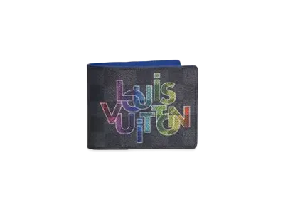 Louis Vuitton Multiple Wallet Damier Graphite Link "Bleu Clair"