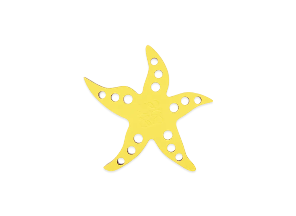 LOEWE Starfish Dice "Yellow/Tan"