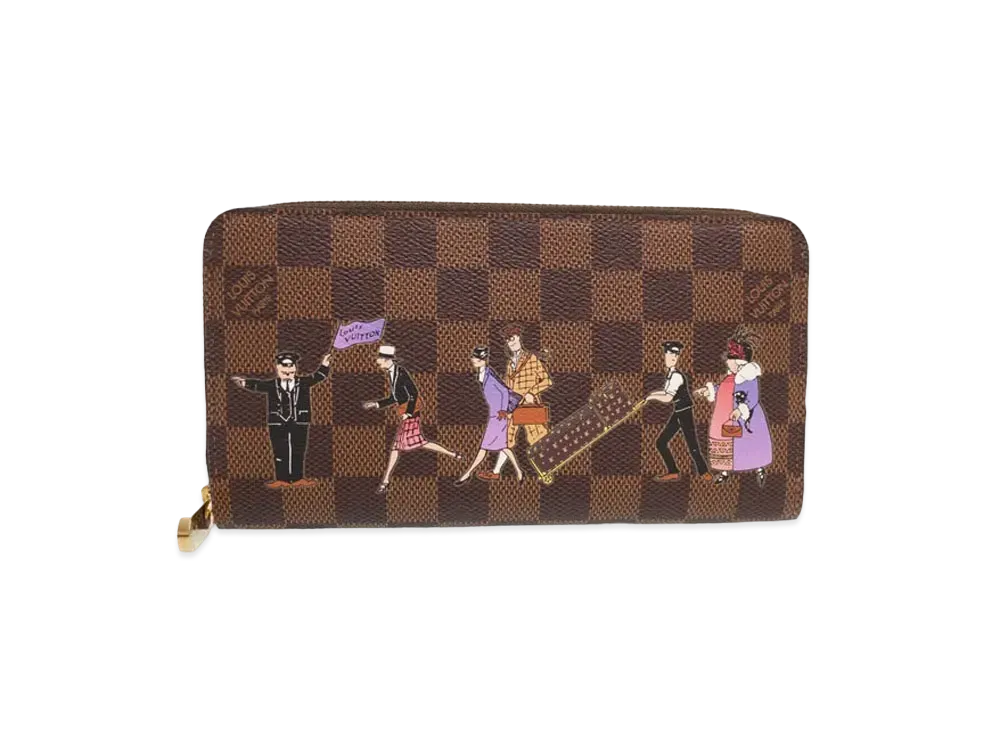 Louis Vuitton Zippy Wallet Damier Ebene "Violet"