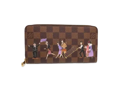 Louis Vuitton Zippy Wallet Damier Ebene "Violet"