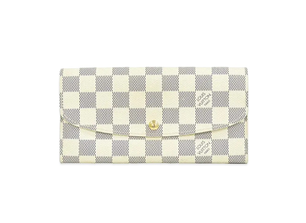 Louis Vuitton Emilie Wallet Damier Azur "Rouge"