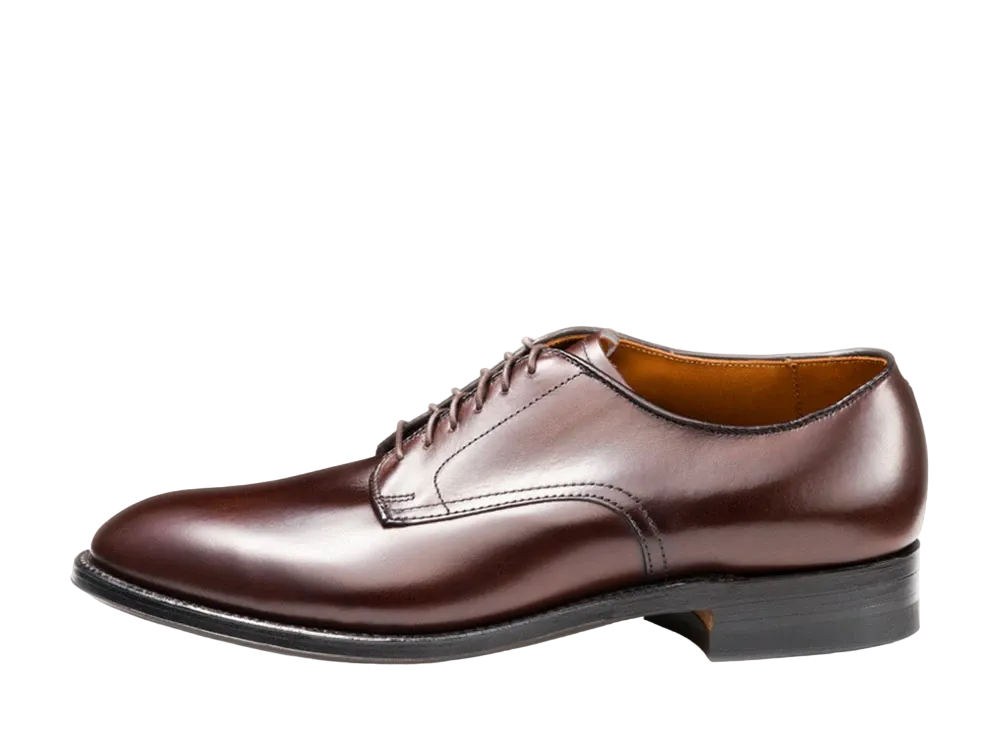 ALDEN Plain Toe Ox. Modified Calf "Dark Brown" N9402 D Single Leather Sole