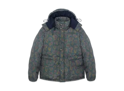 Noah Paisley Cashball Puffer Jacket "Green"