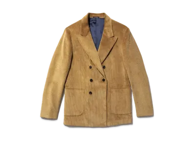 Noah Oversized Double-Breasted Corduroy Sport Coat "Fawn"